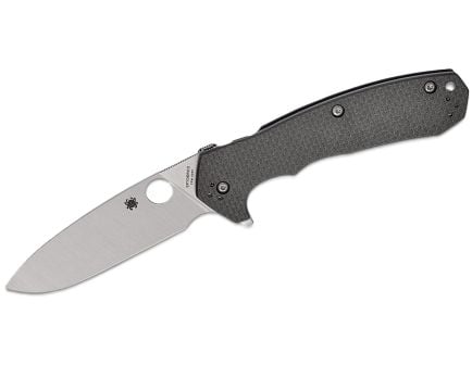 Spyderco Amalgam Folding Drop Point Knife, Black - C234CFP