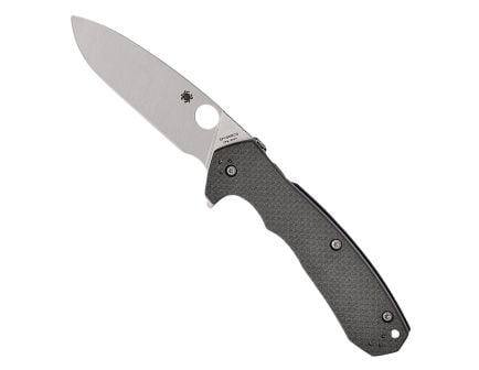 Spyderco Amalgam Folding Drop Point Knife, Black - C234CFP
