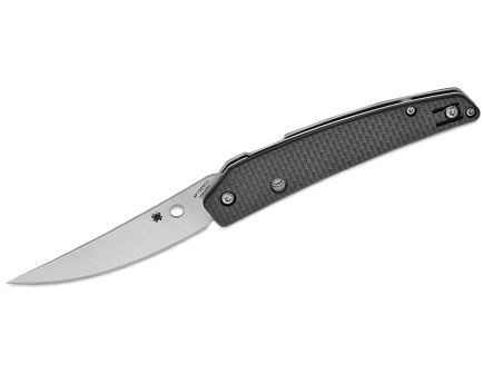 Spyderco Ikuchi Folding Drop Point Knife, Black - C242CFP