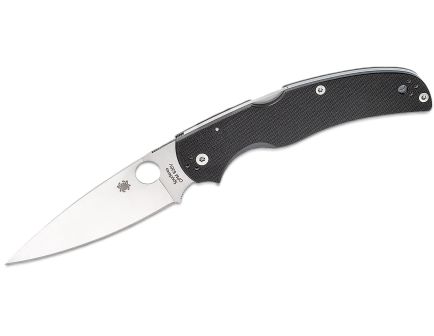 Spyderco Native Chief Folding Drop Point Knife, Black - C244GP