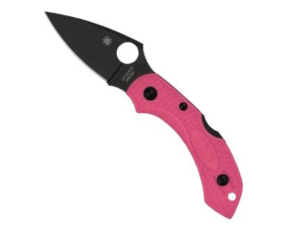 Spyderco Dragonfly 2 Folding Knife Drop Point Pink - Compact Blade for Versatile Use - C28FPPNS30VBK2