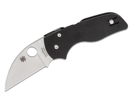 Spyderco Lil Native Folding Wharncliffe Knife, Black - C230GPWC