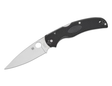 Spyderco Native Chief Lightweight Folding Drop Point Knife, Black - C244PBK
