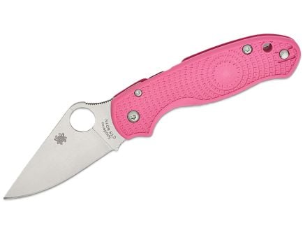 Spyderco Para 3 Lightweight Folding Clip Point Knife, Pink - C223PPN