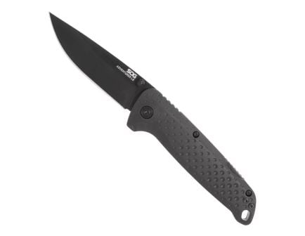 SOG Knives Adventurer LB Folding Knife Drop Point Black - Durable, Lightweight and Reliable Handle - SOG-13-11-01-43
