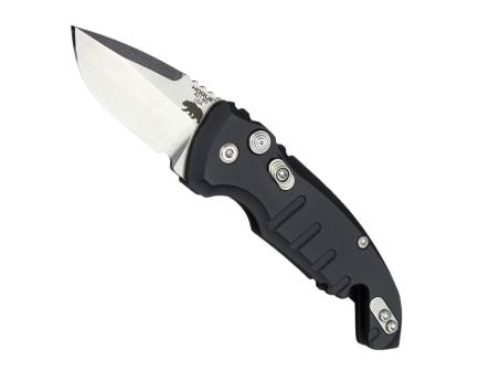 Hogue A01-Microswitch Folding Knife Drop Point Black 1.95" - Durable, Lightweight and Reliable Handle - 24120