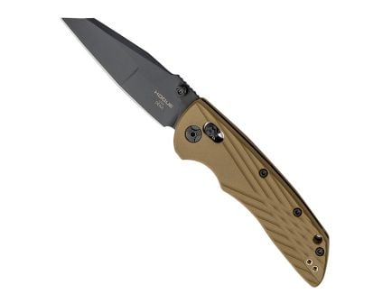 Hogue Deka Folding Knife Modified Wharncliffe Flat Dark Earth - Durable Handle - 24367
