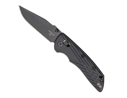 Hogue Deka Folding Knife, Clip Point, Black - Sleek Handle, Smooth Opening Mechanism, Reliable Locking, Ideal for EDC and Tactical Use - 24376