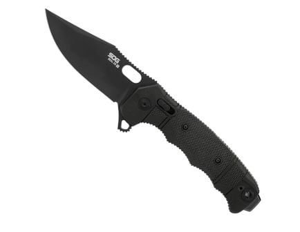 SOG Knives Seal XR Folding Knife Clip Point Gray/OD Green - SOG-12-21-13-57