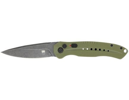 CobraTec Diablo Auto Folding Drop Point Knife, OD Green - ODGDIABLOAUTO