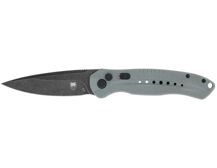 CobraTec Diablo Auto Folding Drop Point Knife, Gray - GRYDIABLOAUTO