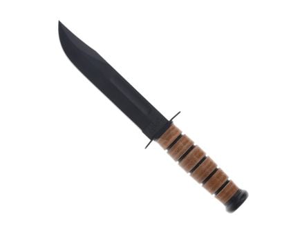 KA-BAR Knives Army Fixed Knife Clip Point Brown - Durable, Lightweight and Reliable Handle - 1220