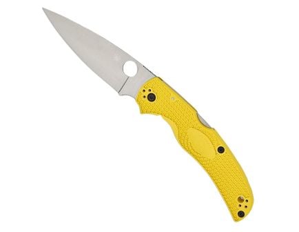 Spyderco Native Chief Lightweight Salt Folding Drop Point Knife, Yellow - C244PYL