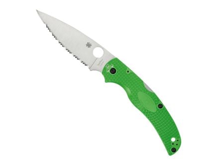 Spyderco Native Chief Lightweight Salt Folding Drop Point Knife, Green - C244PGR