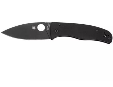 Spyderco Bodacious Folding Spear Point Knife, Black - C263GPBK