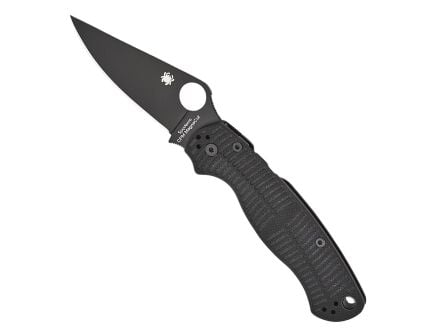 Spyderco Para Military 2 Salt Folding Clip Point Knife, Black - C81GMCBKP2