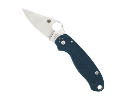 Spyderco Para 3 Folding Clip Point Knife, Cobalt Blue - C223GPCBL