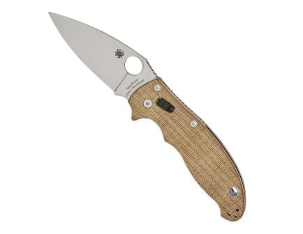 Spyderco Manix 2 Folding Drop Point Knife, Brown - C101MPCW2