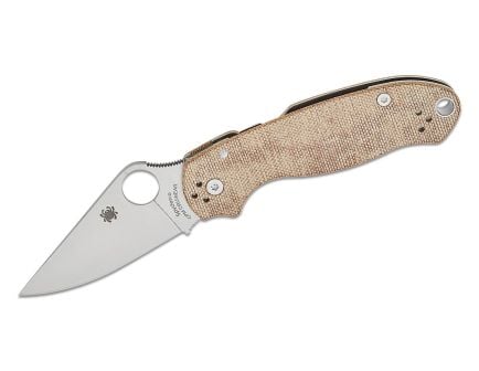 Spyderco Para 3 Folding Clip Point Knife, Brown - C223MPCW