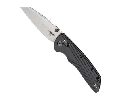 Hogue Deka Folding Knife, Modified Wharncliffe, Black - Sleek Handle, Smooth Opening, Reliable Lock, Perfect for EDC and Tactical Tasks - 24369