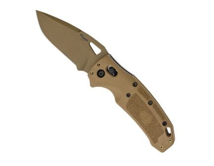 Hogue Sig K320 M17/M18 Folding Knife Drop Point Coyote Tan - Durable, Lightweight and Reliable Handle - 36371