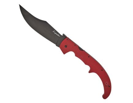 Cold Steel Espada XL Folding Knife Clip Point Ruby Red - Large Size, High-Performance Steel, Secure Locking Mechanism - CS-62MGC-RRBK