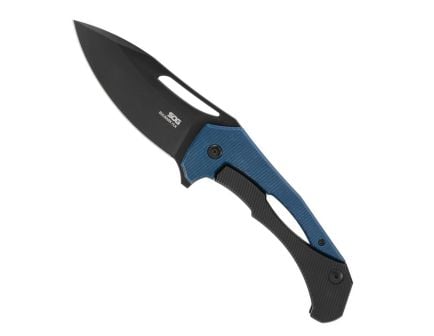 SOG Knives Bulwark FL Folding Knife Drop Point Blue - High-Quality EDC, Precision Engineering, Comfortable Handle - SOG-14-24-01-57