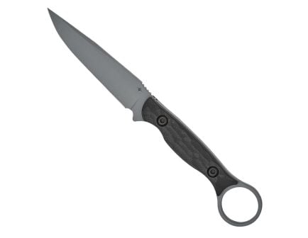Toor Knives Serpent S Fixed Blade Drop Point Knife, Socom Black
