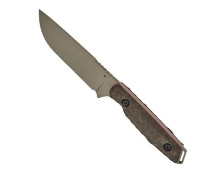 Toor Knives Field 2.0 Fixed Blade Drop Point Knife, Canyon Drab