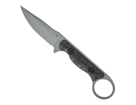 Toor Knives Jank Shank S Fixed Blade Clip Point Knife, Phantom Grey