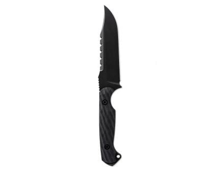 Toor Knives The Crewman Fixed Blade Clip Point Knife, Bomber Black
