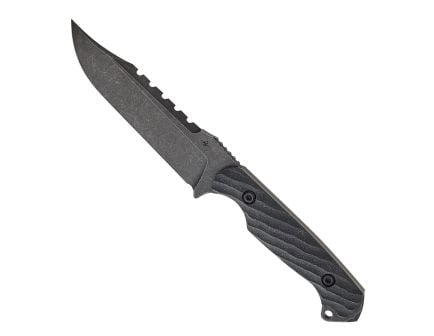 Toor Knives The Crewman Fixed Blade Clip Point Knife, Bomber Black