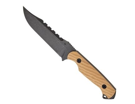 Toor Knives The Crewman Fixed Blade Clip Point Knife, Omaha Tan