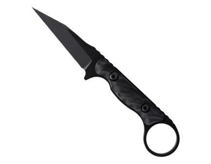 Toor Knives Jank Shank W Fixed Blade Wharncliffe Knife, Socom Black