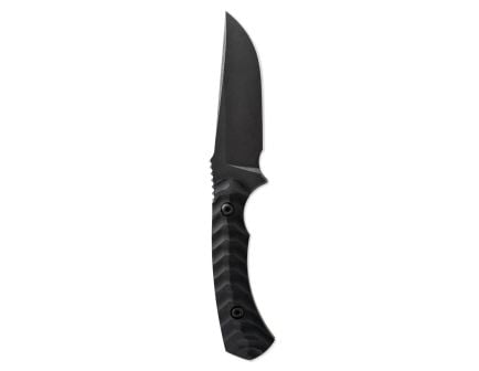 Toor Knives Brauler Fixed Blade Drop Point Knife, Bomber Black