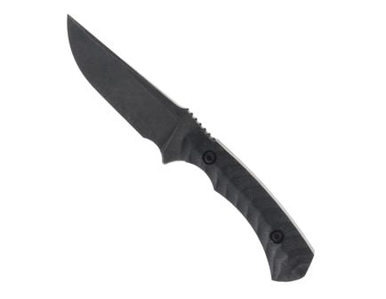 Toor Knives Brauler Fixed Blade Drop Point Knife, Bomber Black