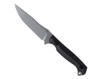Toor Knives Krypteia T Fixed Blade Drop Point Knife, Phantom Grey