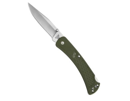Buck 110 Slim Select Folding Clip Point Knife, Green - 0110ODS2-B