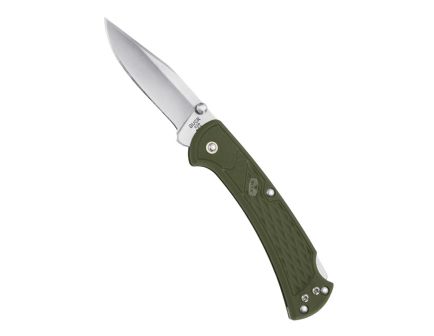 Buck 112 Slim Select Folding Clip Point Knife, Green - 01120DS2-B