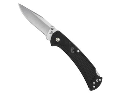 Buck 112 Slim Select Folding Clip Point Knife, Black - 0112BKS1-B