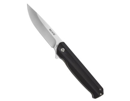 Buck Langford Folding Drop Point Knife, Black - 0251BKS-B