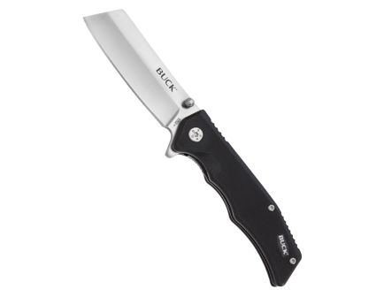 Buck 252 Trunk Folding Cleaver Knife, Black - 0252BKS-B
