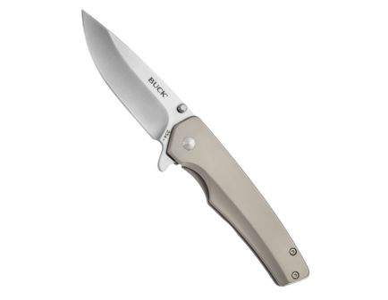 Buck Odessa Folding Drop Point Knife, Light Gray - 0254SSS-B