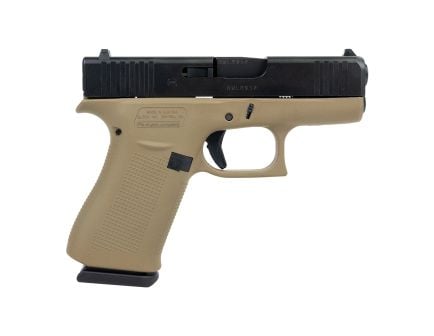 Glock G43X 3.39" 10rd Pistol, Coyote Tan - PX4350204-CT