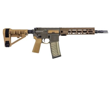 PSA Sabre-15 Forged 11.5" 5.56 Pistol w/Rifle Speed Gas Block and SBA-4 Brace, Moss Green
