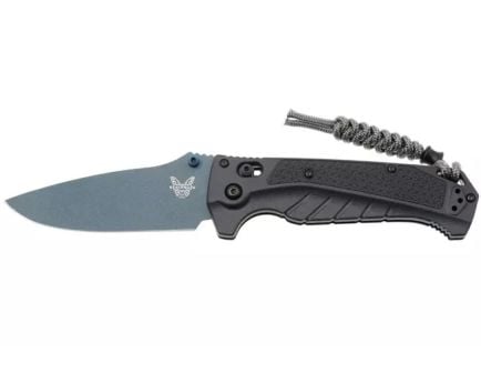 Benchmade Mini Adira Folding Drop Point Knife, Tempest Gray - 18065BT-01