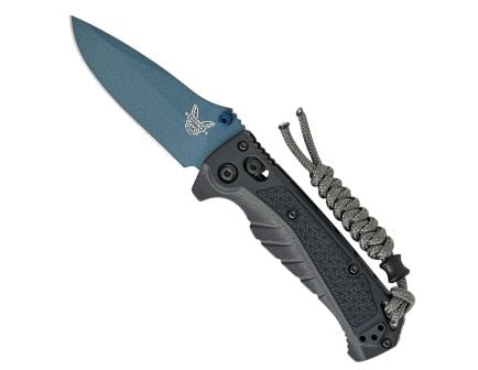 Benchmade Mini Adira Folding Drop Point Knife, Tempest Gray - 18065BT-01