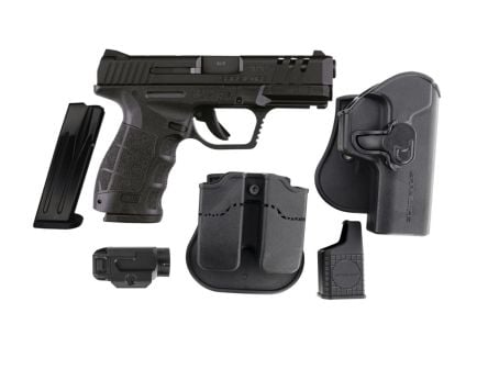 SAR SAR9 CX Package 4" 9mm 15rd Pistol, Black - SAR9CXBL