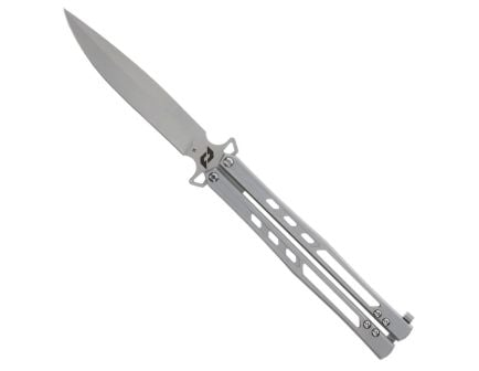 Schrade Alpha Class Alkymest Balisong Folding Knife Clip Point, Bead Blasted