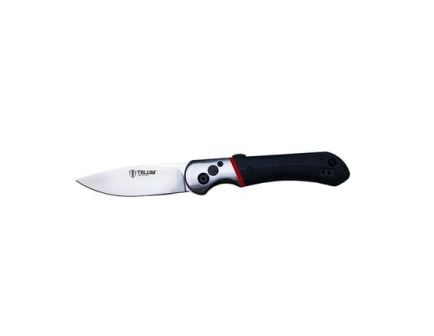 Telum Tactical Tremor Folding Knife Drop Point, Black - TT3093